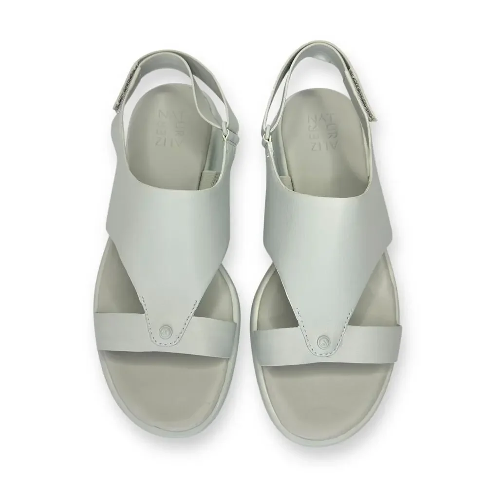 Naturalizer New Women's Lillian Round Toe Slingback Sandals Size 8.5W Mist Grey